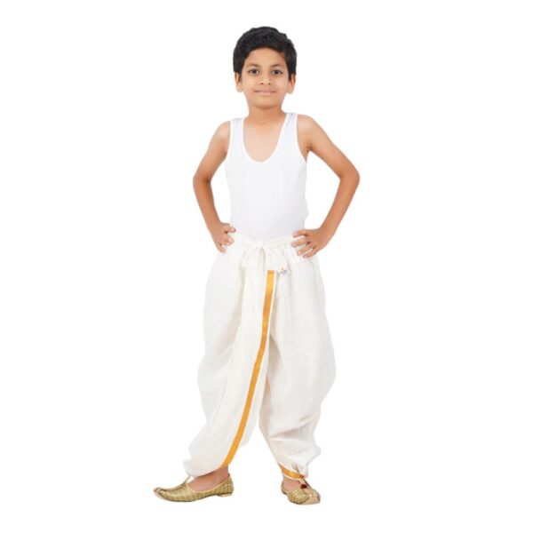 Boys Panchakacham with Jari Cream