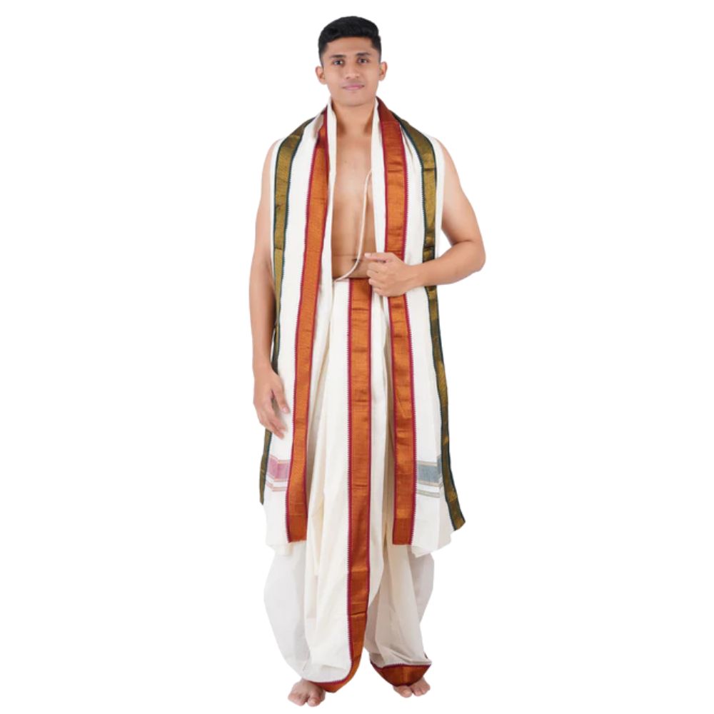 Mens Panchakacham 5 Khan Jari Pet (9+5) Kora