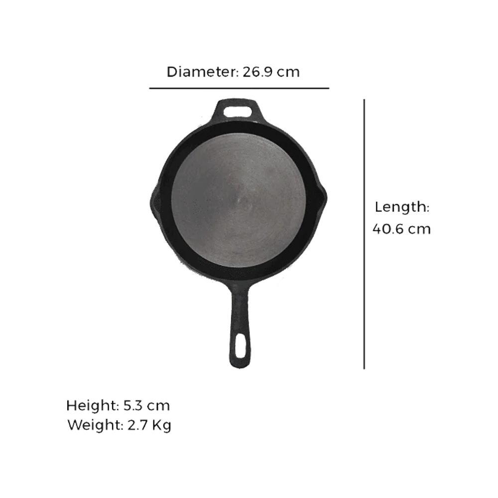 Super Smooth Skillet + Kadai (10 inch) + Tawa long handle